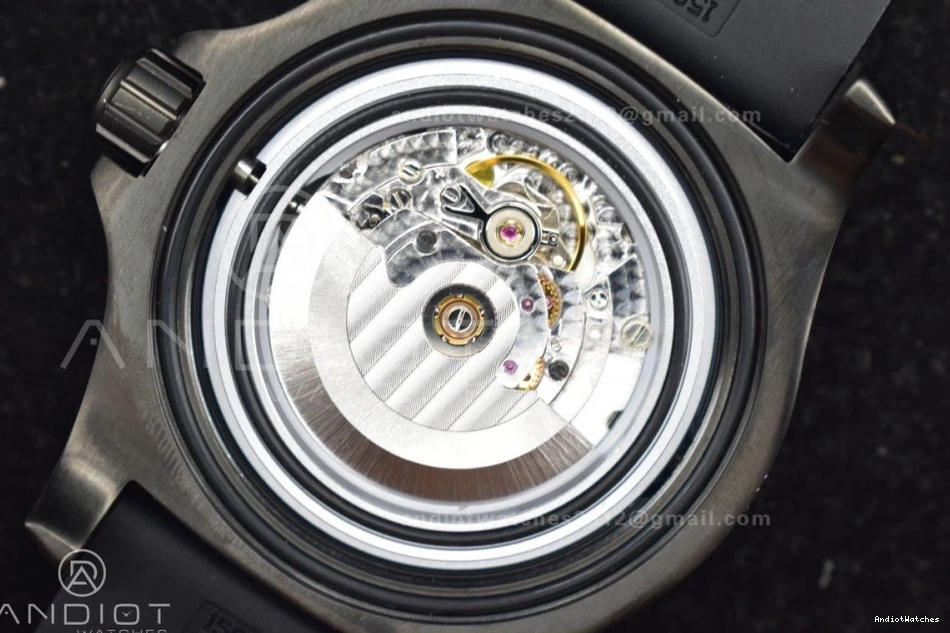 Bezel 1:1 Edition GoAnywhere Rubber on Black A Yellow 44 Dial Best Strap TF Automatic 1175 Superocean Black 0322